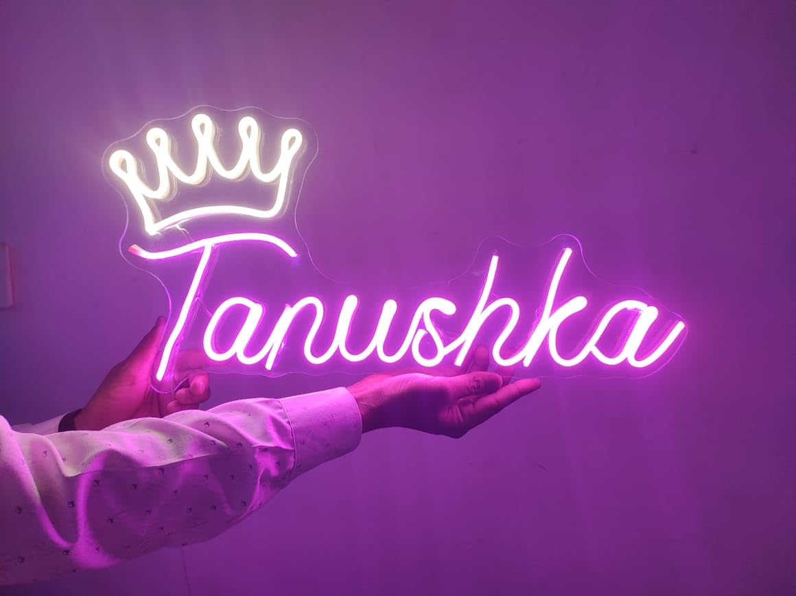 Customized Name Neon Sign | Neon Light Name Custom | Personaized Custom Neon LED Sign | Birthday Neon Sign Board Plate | Wedding Neon Name | Couple Name Light Sign (1 Letter)