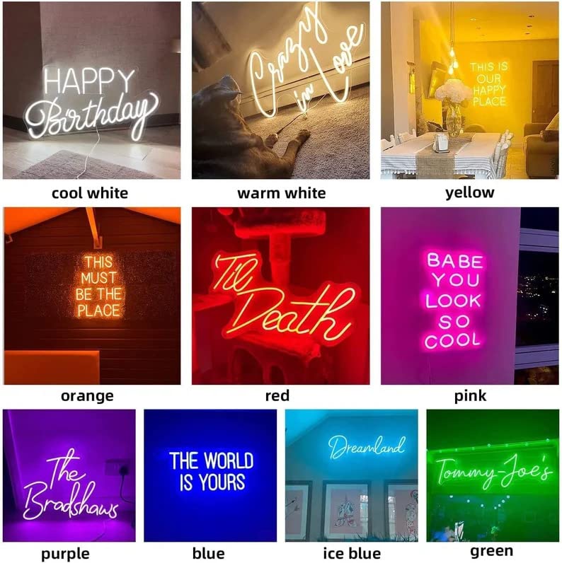 Customized Name Neon Sign | Neon Light Name Custom | Personaized Custom Neon LED Sign | Birthday Neon Sign Board Plate | Wedding Neon Name | Couple Name Light Sign (1 Letter)