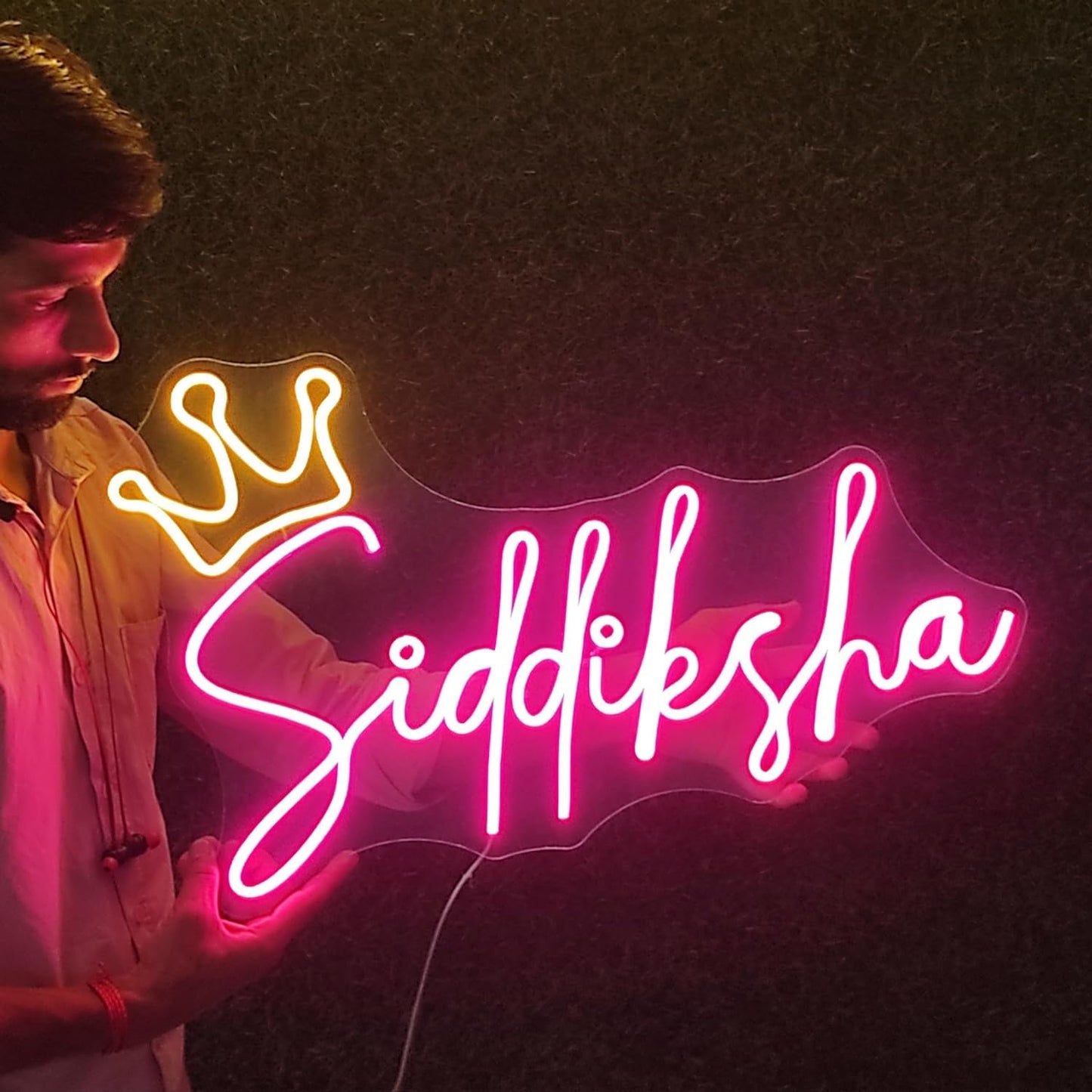 Customized Name Neon Sign | Neon Light Name Custom | Personaized Custom Neon LED Sign | Birthday Neon Sign Board Plate | Wedding Neon Name | Couple Name Light Sign (1 Letter)