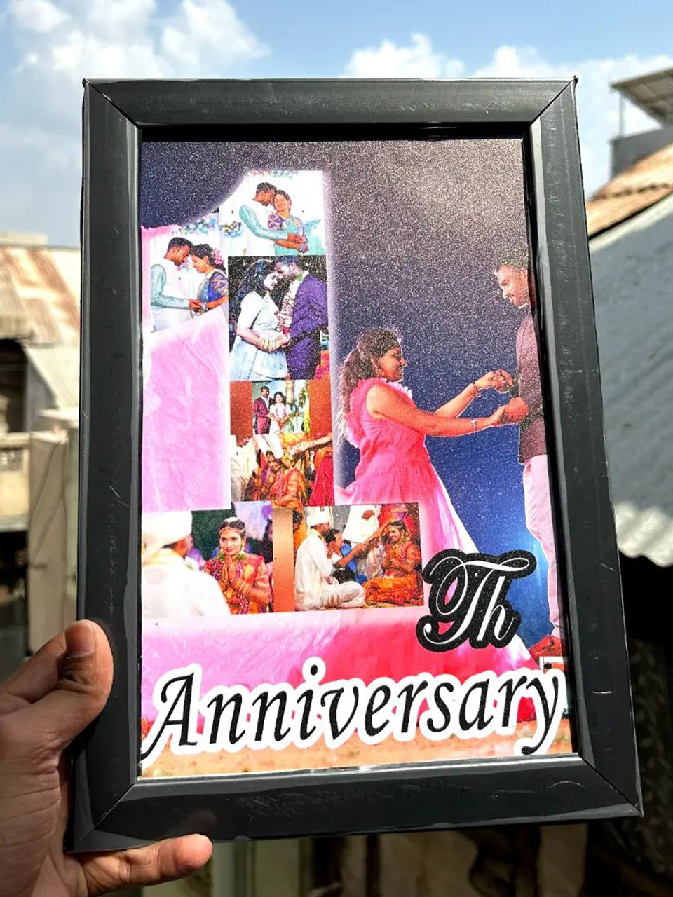 Personalized design Photo Frames Customized with Multiple Pictures for Wall Decor as Birthday,Anniversary